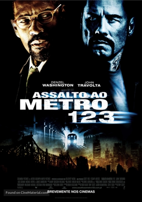 The Taking of Pelham 1 2 3 - Portuguese Movie Poster