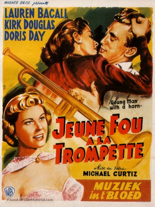 Young Man with a Horn - Belgian Movie Poster
