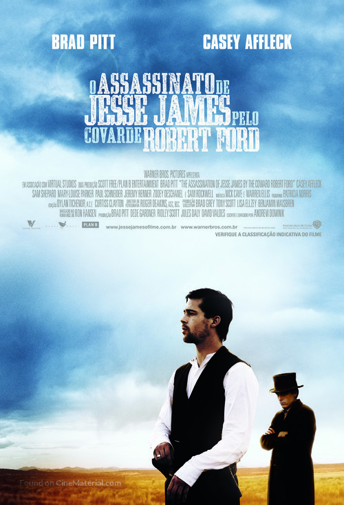 The Assassination of Jesse James by the Coward Robert Ford - Brazilian Movie Poster