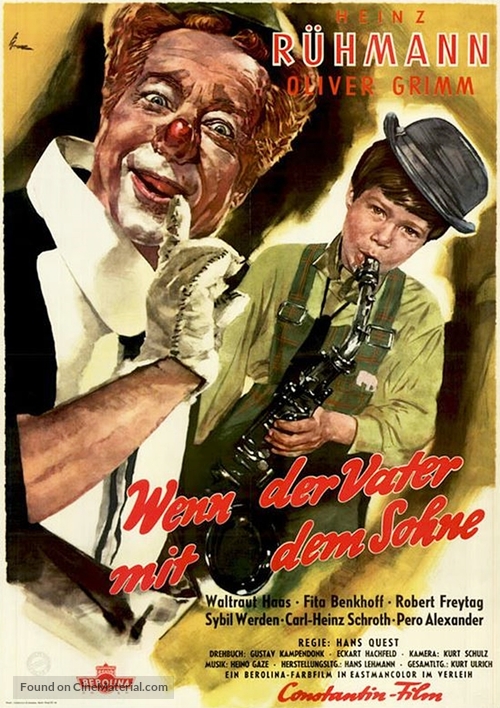 Wenn der Vater mit dem Sohne - German Movie Poster