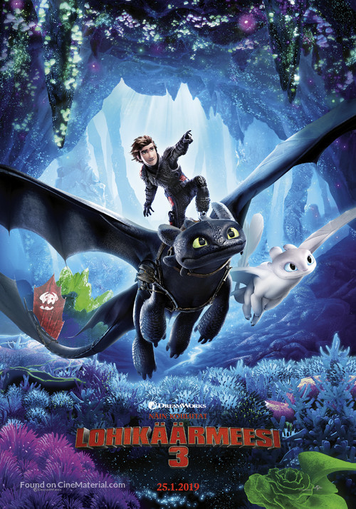 How to Train Your Dragon: The Hidden World - Finnish Movie Poster