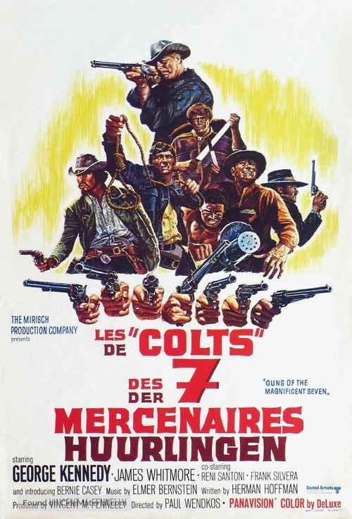 Guns of the Magnificent Seven - Belgian Movie Poster