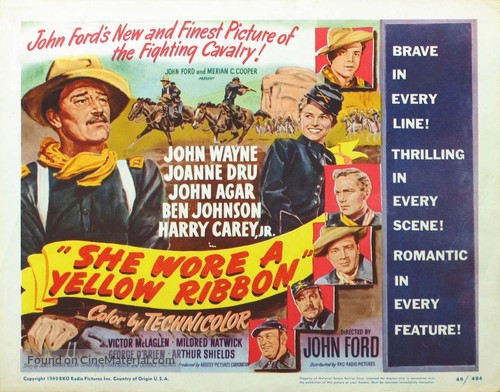 She Wore a Yellow Ribbon - Movie Poster