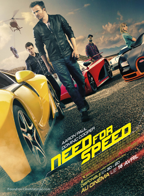 Need for Speed - French Movie Poster