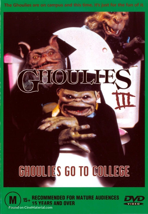 Ghoulies III: Ghoulies Go to College - Australian DVD movie cover