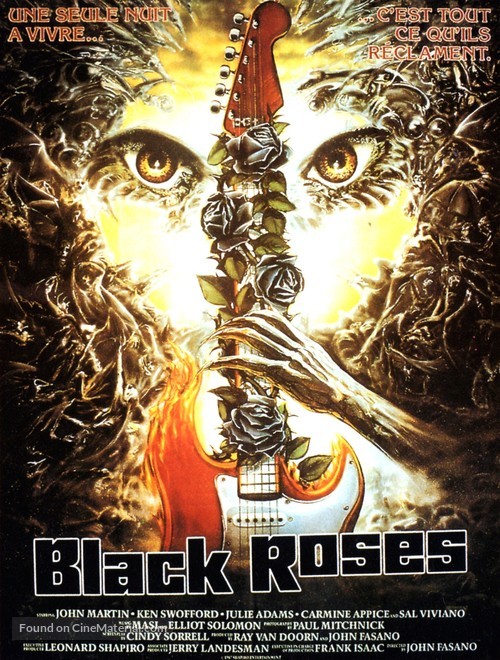 Black Roses - French Movie Poster