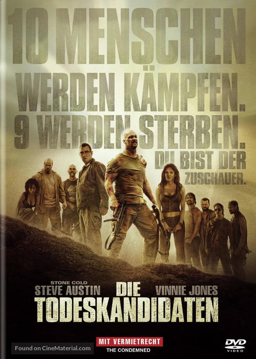 The Condemned - German DVD movie cover