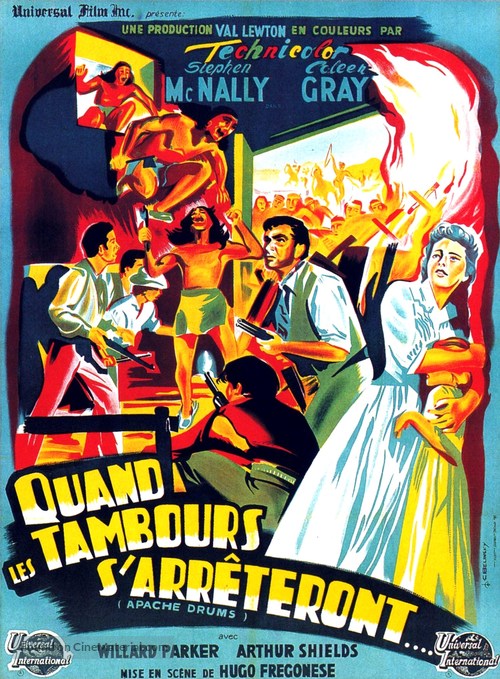 Apache Drums - French Movie Poster