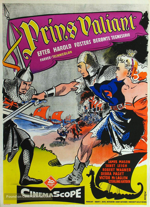 Prince Valiant - Danish Movie Poster