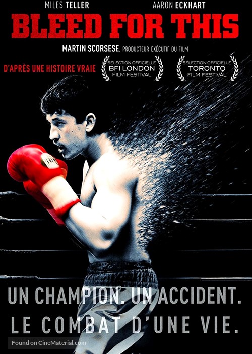 Bleed for This - French DVD movie cover