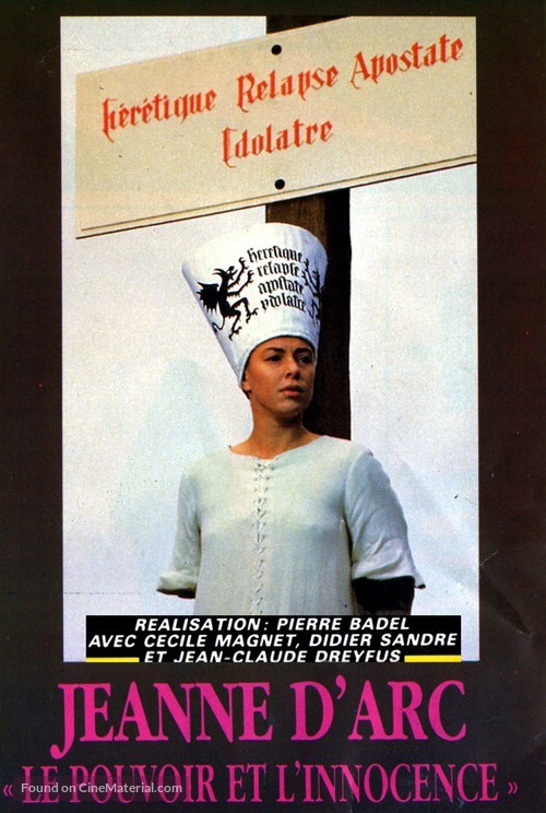 Jeanne d&#039;Arc, le pouvoir de l&#039;innocence - French Movie Cover