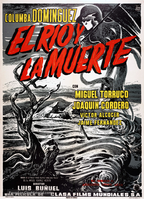 El r&iacute;o y la muerte - Mexican Movie Poster