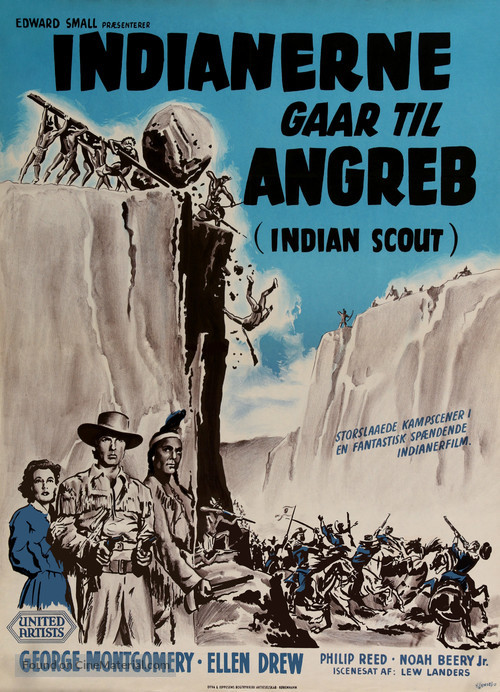 Davy Crockett, Indian Scout - Danish Movie Poster