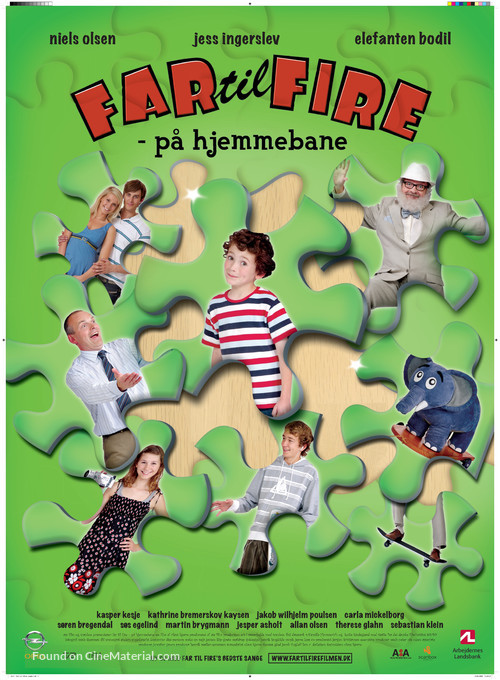 Far til fire - p&aring; hjemmebane - Danish Movie Poster