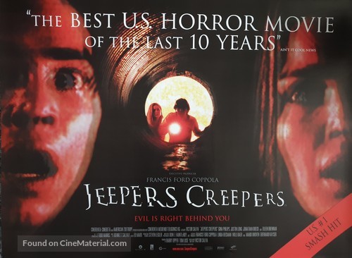 Jeepers Creepers - British Movie Poster