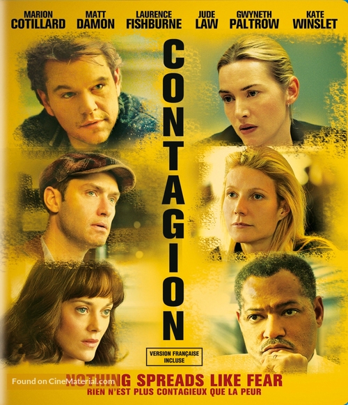 Contagion - Canadian Blu-Ray movie cover