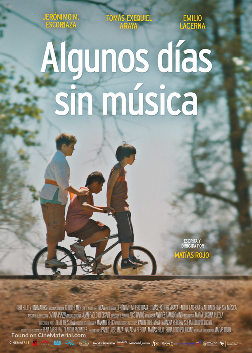 Algunos d&iacute;as sin m&uacute;sica - Argentinian Movie Poster