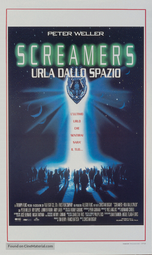 Screamers - Italian Theatrical movie poster