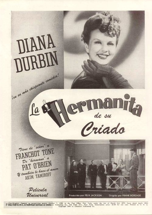 His Butler&#039;s Sister - Argentinian poster