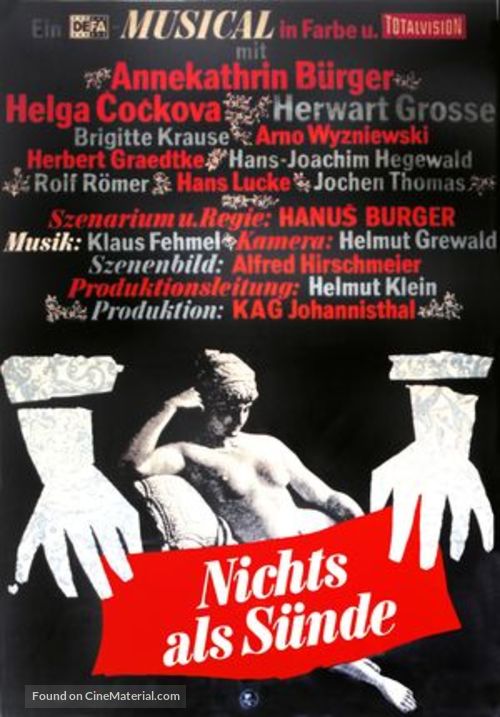 Nichts als S&uuml;nde - German Movie Poster