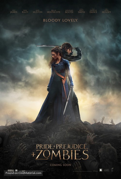 Pride and Prejudice and Zombies - British Movie Poster