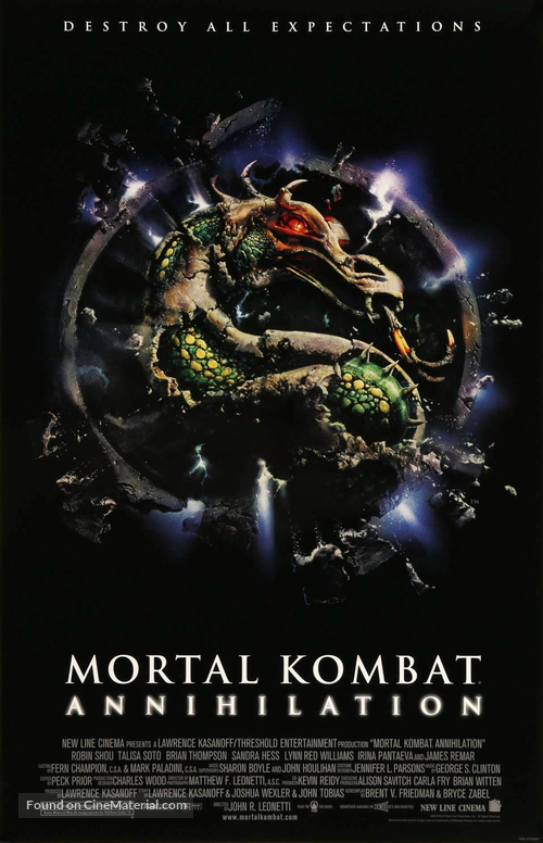 Mortal Kombat: Annihilation - Movie Poster