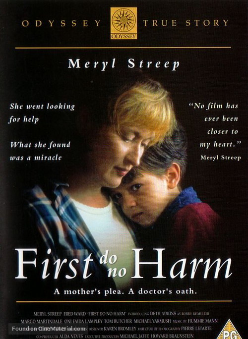...First Do No Harm - British DVD movie cover