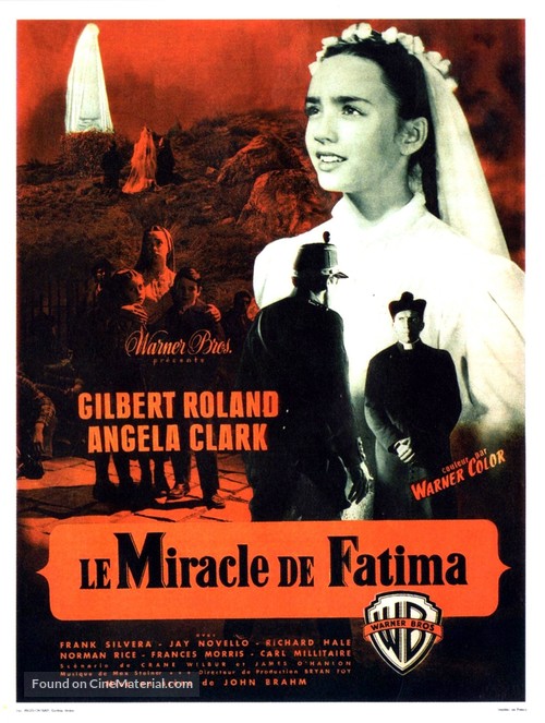 The Miracle of Our Lady of Fatima - French Movie Poster