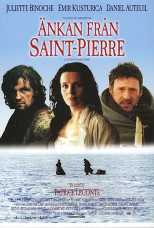 La veuve de Saint-Pierre - Swedish Movie Poster