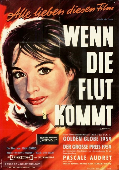 L&#039;eau vive - German Movie Poster