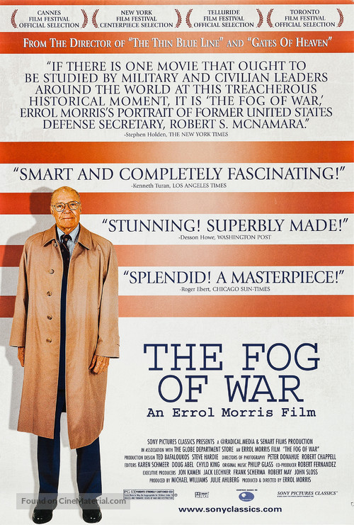 The Fog of War: Eleven Lessons from the Life of Robert S. McNamara - Movie Poster