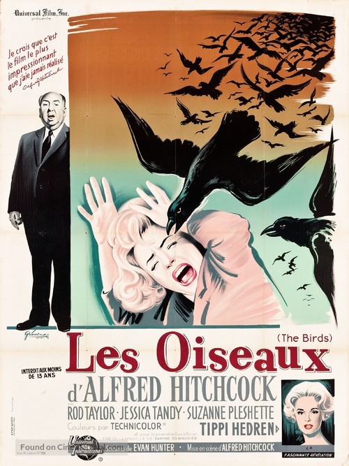 The Birds - French Movie Poster