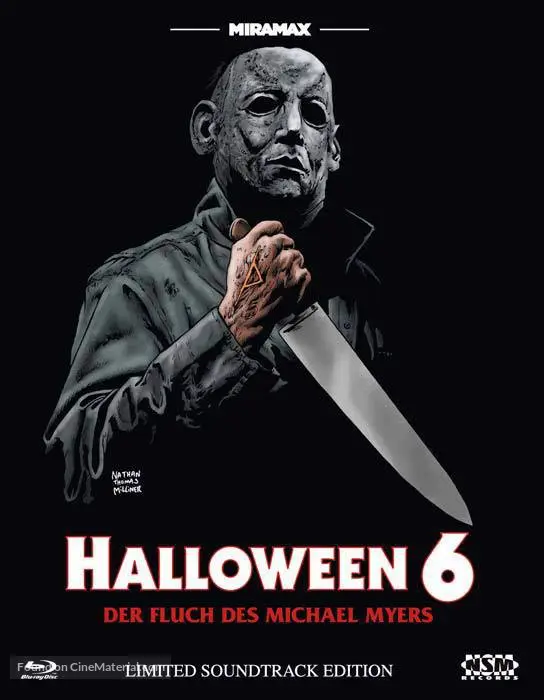 Halloween: The Curse of Michael Myers (1995) Austrian blu-ray movie cover