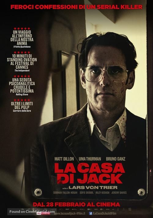 The House That Jack Built - Italian Movie Poster