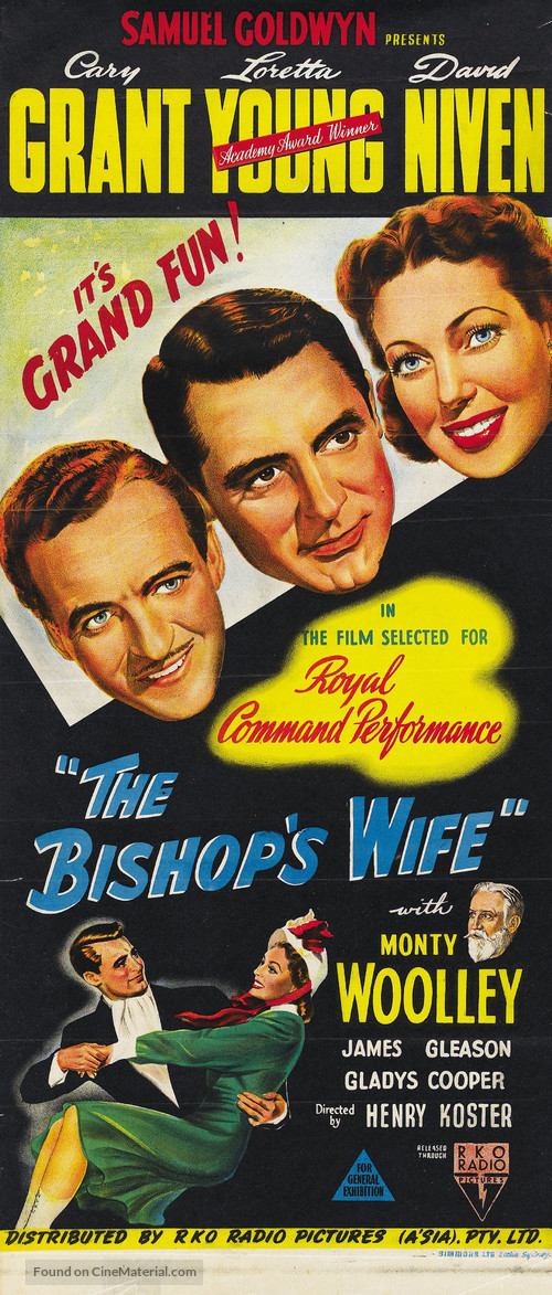 The Bishop&#039;s Wife - Australian Movie Poster
