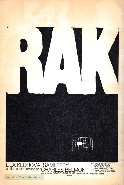 Rak - French Movie Poster