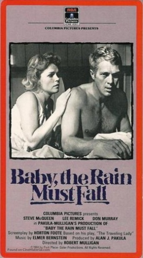 Baby the Rain Must Fall - VHS movie cover