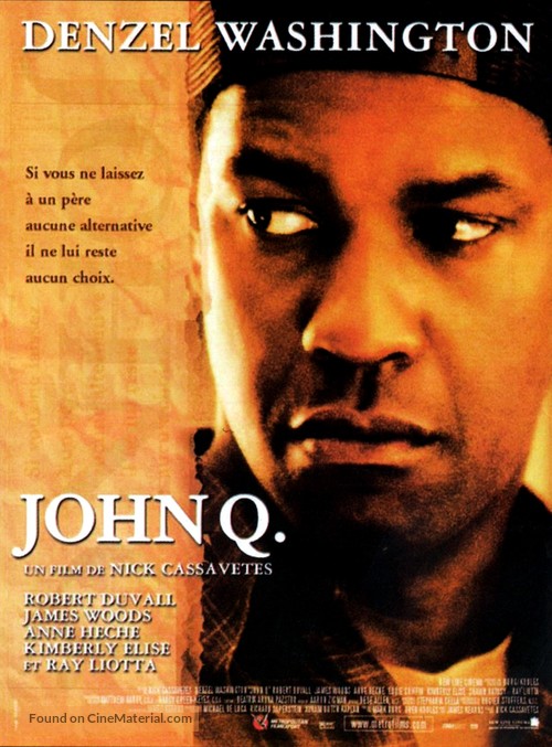 John Q - French Movie Poster