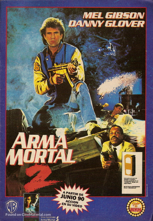 Lethal Weapon 2 - Argentinian Video release movie poster