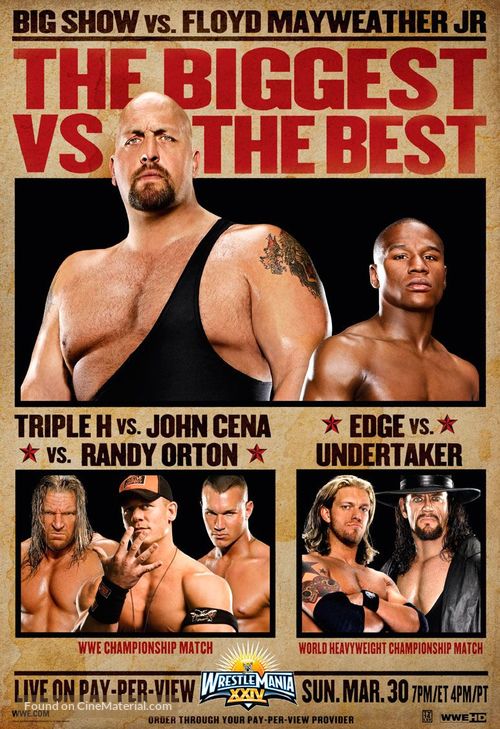 WWE WrestleMania XXIV - Movie Poster