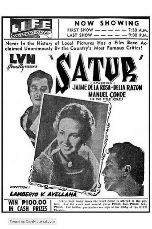 Satur - Philippine poster