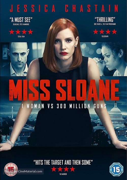 Miss Sloane - British DVD movie cover
