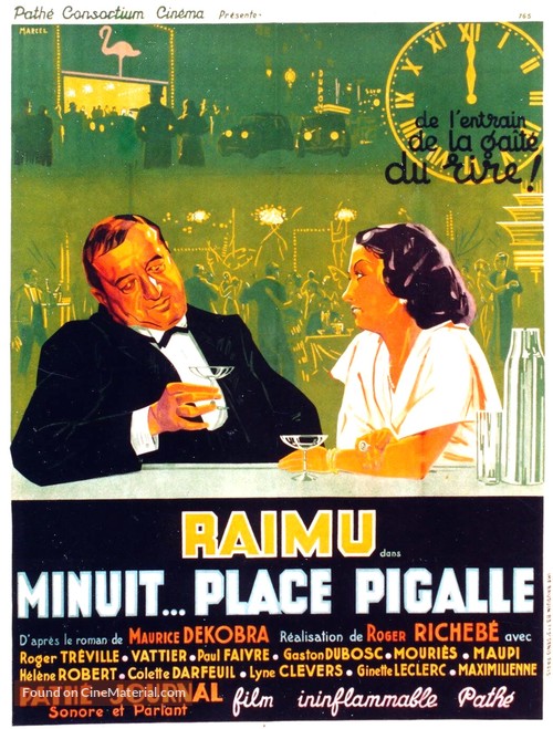 Minuit... place Pigalle - French Movie Poster