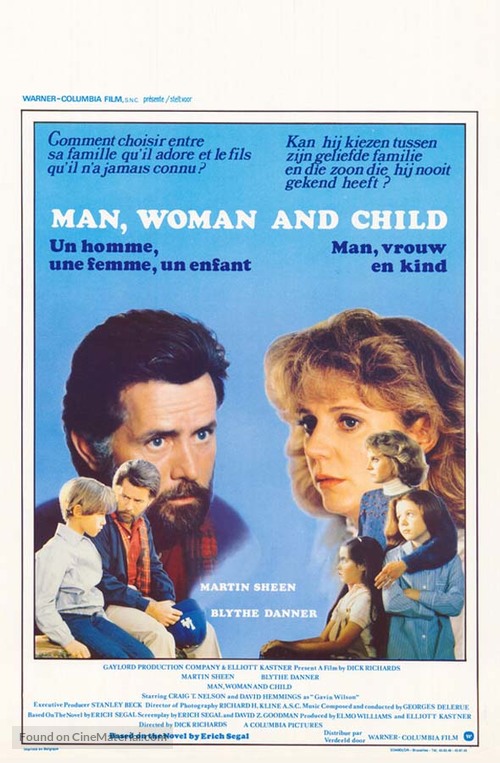 Man, Woman and Child - Belgian Movie Poster