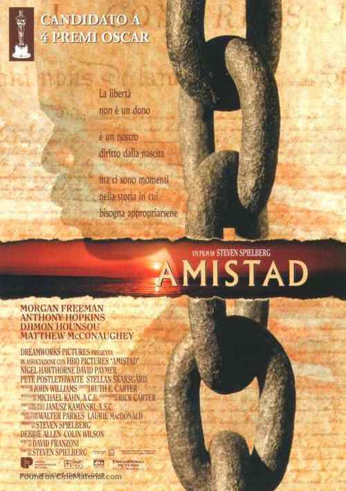 Amistad - Italian Movie Poster