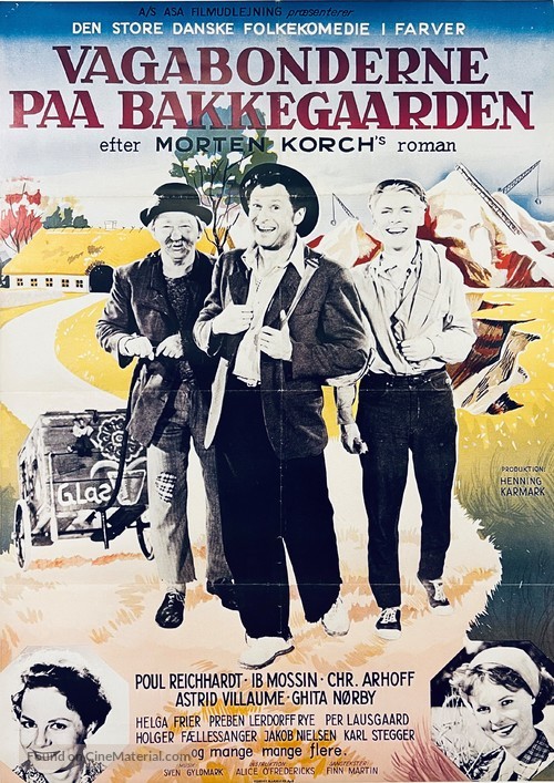 Vagabonderne p&aring; Bakkeg&aring;rden - Danish Movie Poster