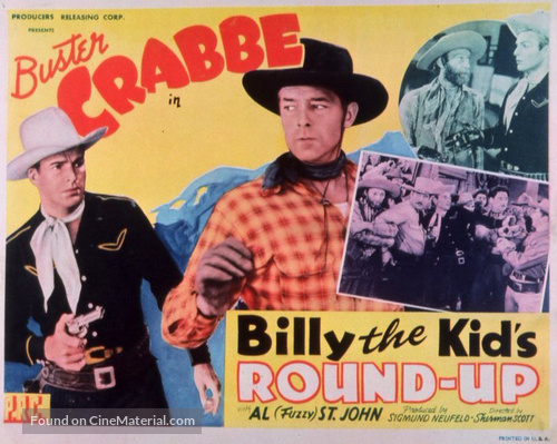Billy the Kid&#039;s Round-up - Movie Poster