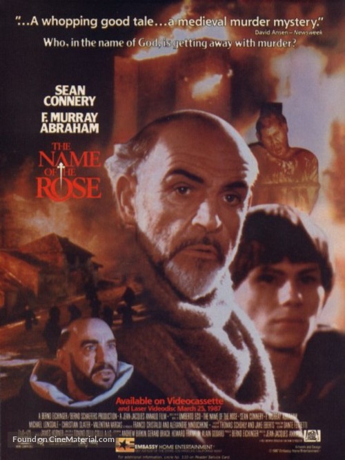 The Name of the Rose - Movie Poster