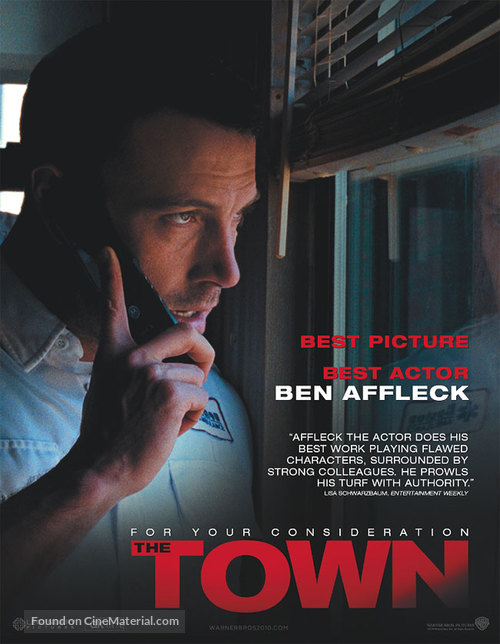 The Town - For your consideration movie poster