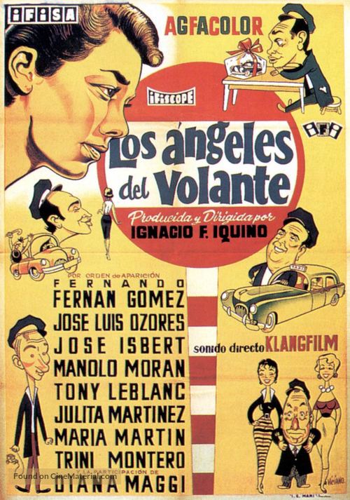 &Aacute;ngeles del volante, Los - Spanish Movie Poster